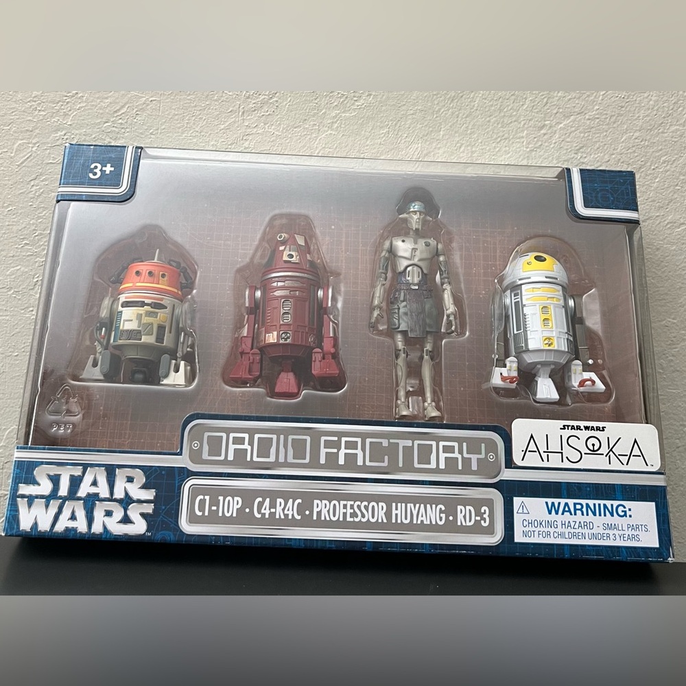 Disney Star Wars Ahsoka Droid Factory Set Chopper C4-R4C RD-3 PROFESSOR HUYANG